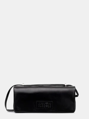 MM6 Maison Margiela torebka skórzana kolor czarny SB5ZH0022.P7187.T8013