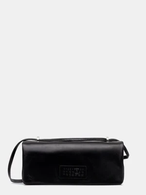 MM6 Maison Margiela torebka skórzana kolor czarny SB5ZH0022.P7187.T8013