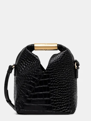 MM6 Maison Margiela torebka skórzana kolor czarny SB6WD0042.P8650.T8013