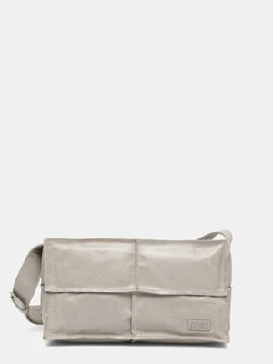 MM6 Maison Margiela torebka skórzana kolor szary SB5WD0031.P8490.T1019