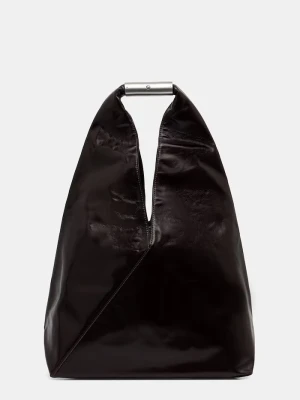 MM6 Maison Margiela torebka tote damska skórzana brązowy