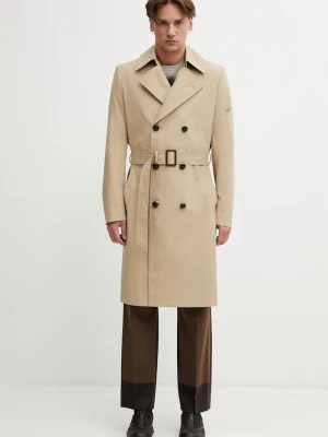 MM6 Maison Margiela trencz męski z bawełną beżowy