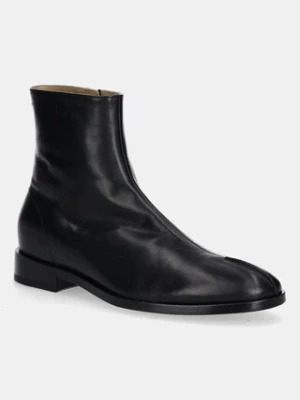 MM6 Maison Margiela trzewiki skórzane męskie kolor czarny SH1WU0011.P5000.T8013
