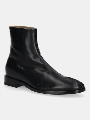 MM6 Maison Margiela trzewiki skórzane męskie kolor czarny SH1WU0011.P5000.T8013