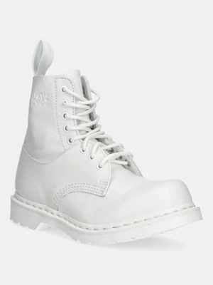 MM6 Maison Margiela x Dr. Martens workery skórzane damskie kolor biały na platformie S66WU0128