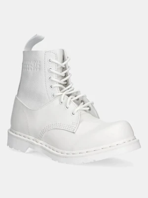 MM6 Maison Margiela x Dr. Martens workery skórzane męskie kolor biały SH3WU0013