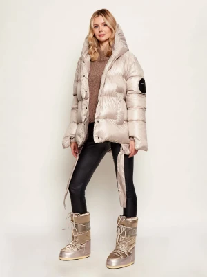MMC Puchowa kurtka JESSO | Oversize fit beżowy
