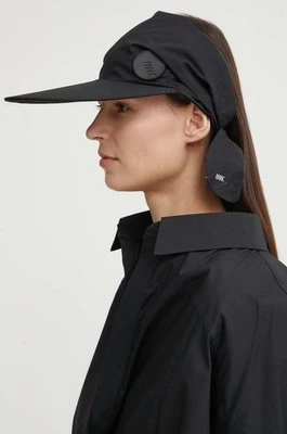 MMC STUDIO czapka z daszkiem bawełniana kolor czarny gładka FELIA.HAT