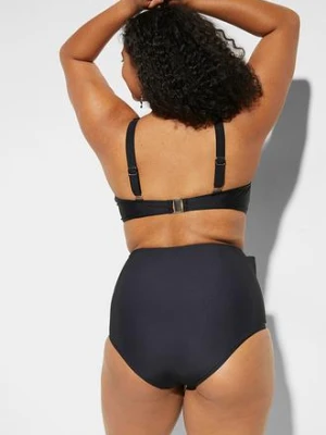 Mocno modelujące figi bikini z wysokim stanem i wiązanym paskiem bonprix