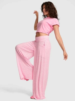 Modalowe spodnie z zakładanym pasem 24 / 7 Lounge Victoria's Secret