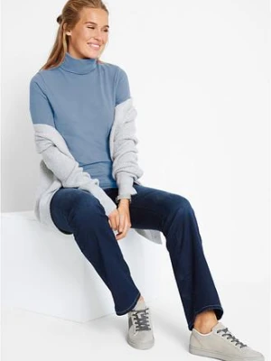 Modelujące dżinsy o kroju bootcut, mid waist bonprix