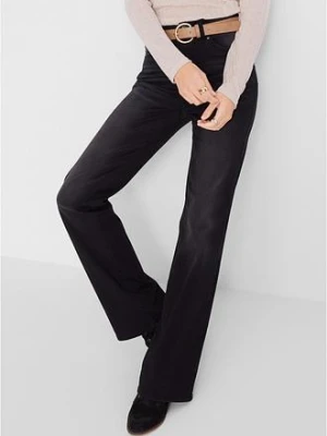 Modelujące dżinsy o kroju bootcut, mid waist bonprix