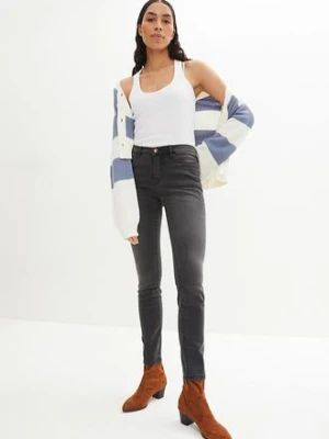 Modelujące dżinsy slim fit high waist bonprix