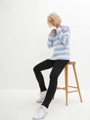 Modelujące dżinsy termiczne o kroju skinny, high waist bonprix