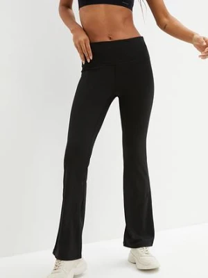 Modelujące legginsy sportowe, szybkoschnące BonPrix czarny