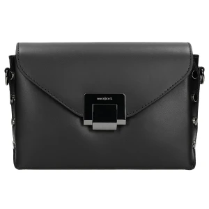 Czarna wizytowa torebka damska ze skóry licowej 80201-51 Wojas