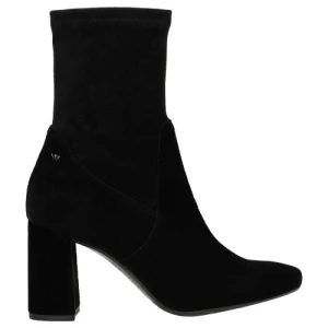Czarne welurowe botki damskie 55015-61 Wojas
