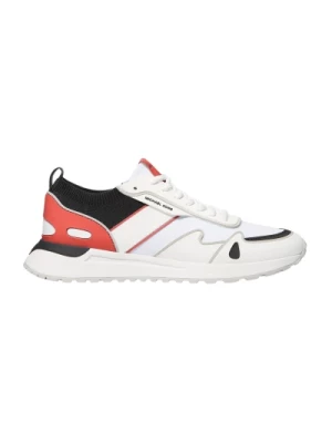 Modne Czerwono-Białe Sneakersy dla Mężczyzn Michael Kors