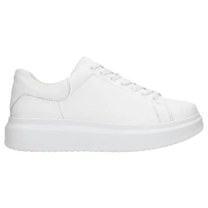 Klasyczne białe trampki damskie ze skóry licowej 46020-50 Wojas