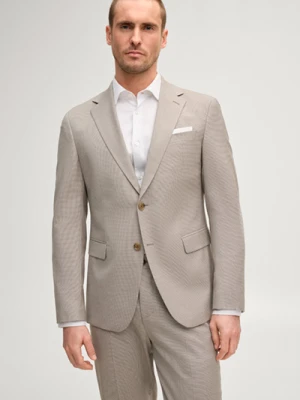 Modułowa marynarka Hodge w beżową kratę Joop