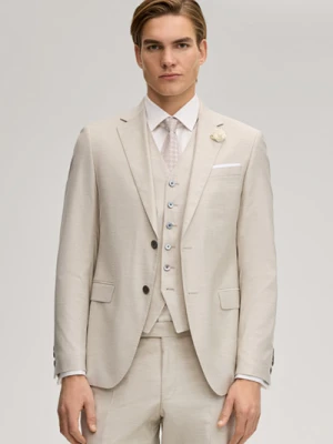 Modułowa marynarka ślubna Herby w kolorze jasnobeżowym Joop