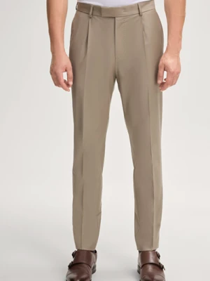 Modułowe spodnie garniturowe Bennet w kolorze beżowym Joop