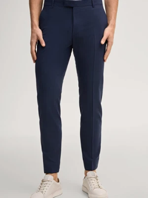 Modułowe spodnie garniturowe Blayr w kolorze ciemnoniebieskim z efektem melanżu Joop