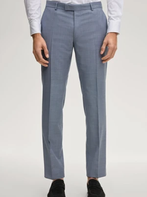 Modułowe spodnie garniturowe Blayr w kolorze niebieskim z efektem melanżu Joop