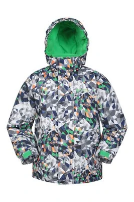 Mogal dziecięca kurtka narciarska z nadrukiem - Grey Mountain Warehouse