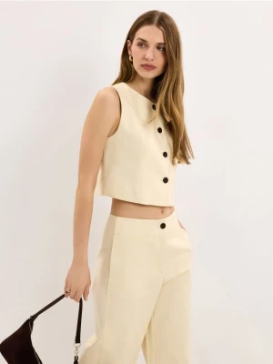 Mohito - Bawełniana kamizelka - żółty