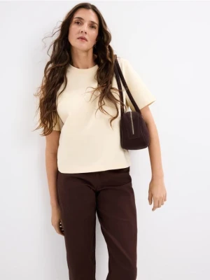 Mohito - Bawełniana masełkowa koszulka - żółty