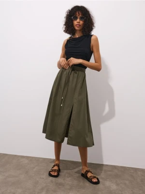 Mohito - Bawełniana spódnica midi - zielony