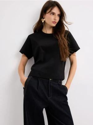 Zdjęcie produktu Mohito - Bawełniany t-shirt - czarny