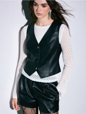 Mohito - Bawełniany sweter - biały