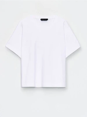 Mohito - Bawełniany t-shirt - biały