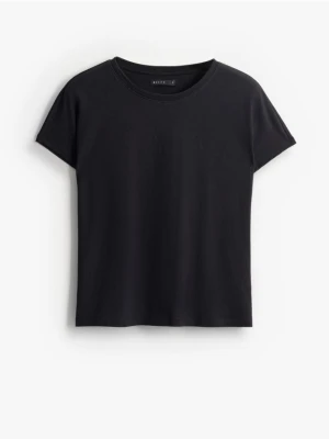 Zdjęcie produktu Mohito - Bawełniany t-shirt - czarny