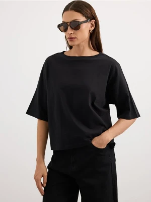 Zdjęcie produktu Mohito - Bawełniany t-shirt - czarny
