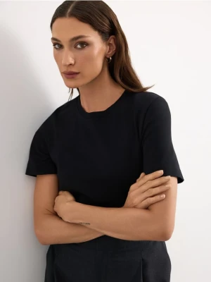 Zdjęcie produktu Mohito - Bawełniany t-shirt - czarny