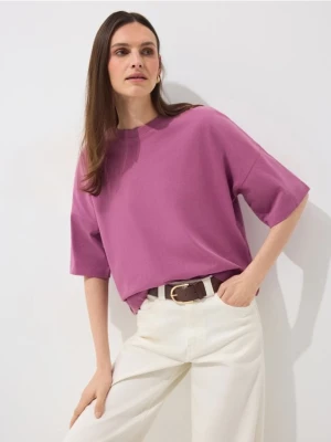 Mohito - Bawełniany t-shirt - fioletowy