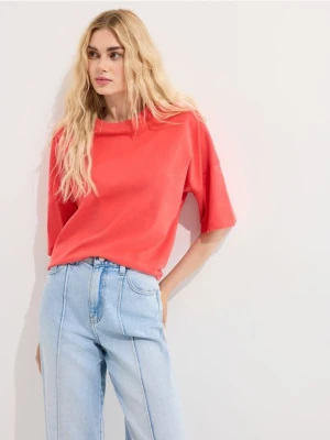 Mohito - Bawełniany t-shirt - pomarańczowy