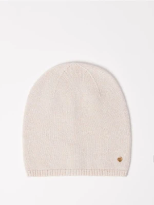 Mohito - Beżowa czapka z wełną i kaszmirem - beżowy