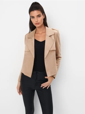 Mohito - Beżowa kurtka bez zapięcia - beżowy