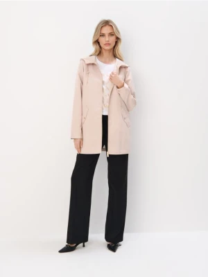 Mohito - Beżowa kurtka parka basic - beżowy