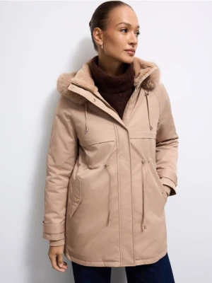 Mohito - Beżowa kurtka parka - beżowy