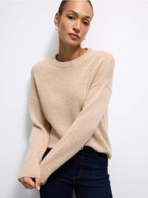 Mohito - Beżowy sweter z moherem - beżowy