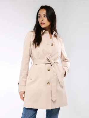 Mohito - Beżowy tencz z wiązaniem w talii - beżowy