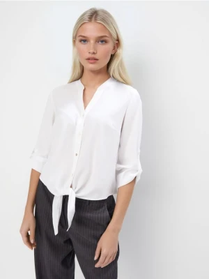 Mohito - Biała bluzka z lyocellu - biały