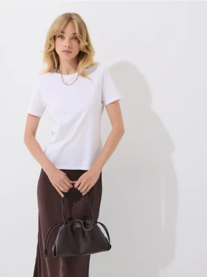 Mohito - Biały t-shirt basic - biały