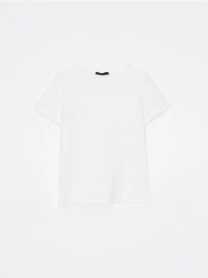 Mohito - Biały t-shirt z bawełny - biały