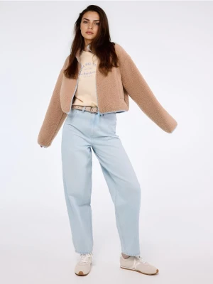 Mohito - Bluza polarowa z zamkiem - beżowy